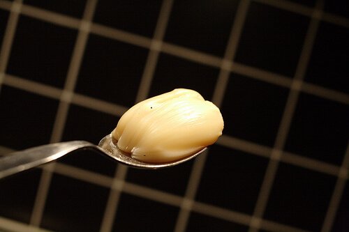 Tablespoon of bacon grease. It can go bad if you don't store it properly.