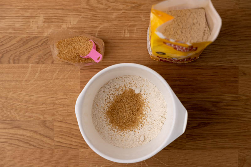 Adding brown sugar to pancake batter