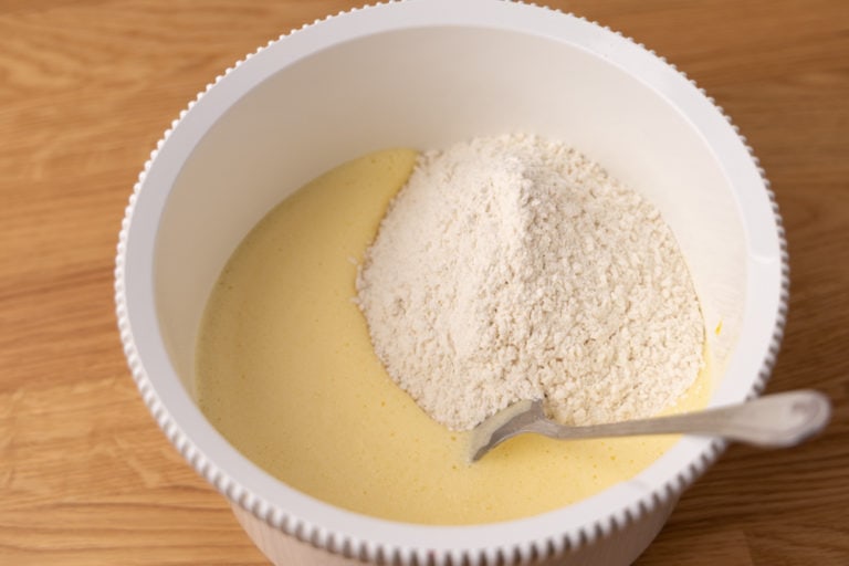 Adding flour when prepping cupcakes