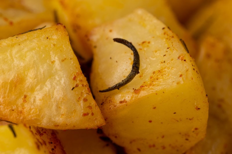 Baked potatoes with rosemary