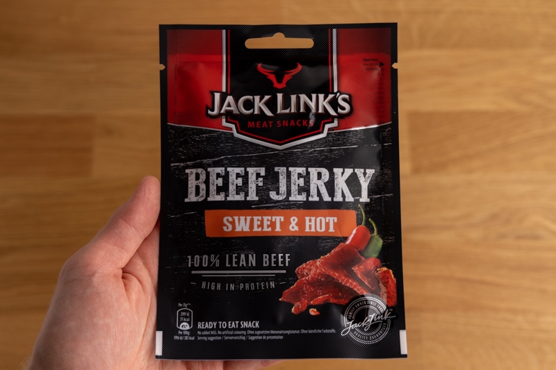 Beef jerky package