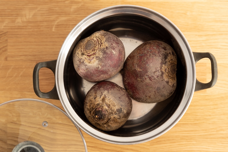 Beets in a pot