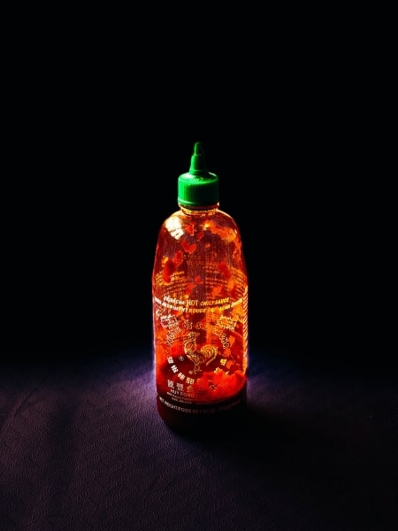 Bottle of Hu Fong Foods Sriracha