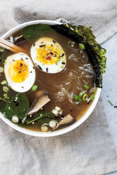 Bowl of ramen with nori