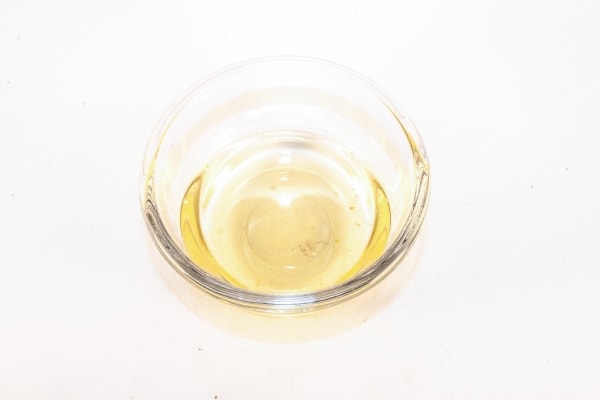 Rice vinegar in a glass bowl