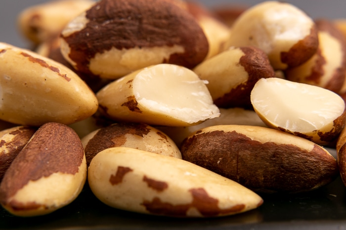 Brazil nuts closeup