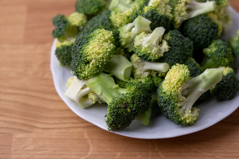 Broccoli cut into florets