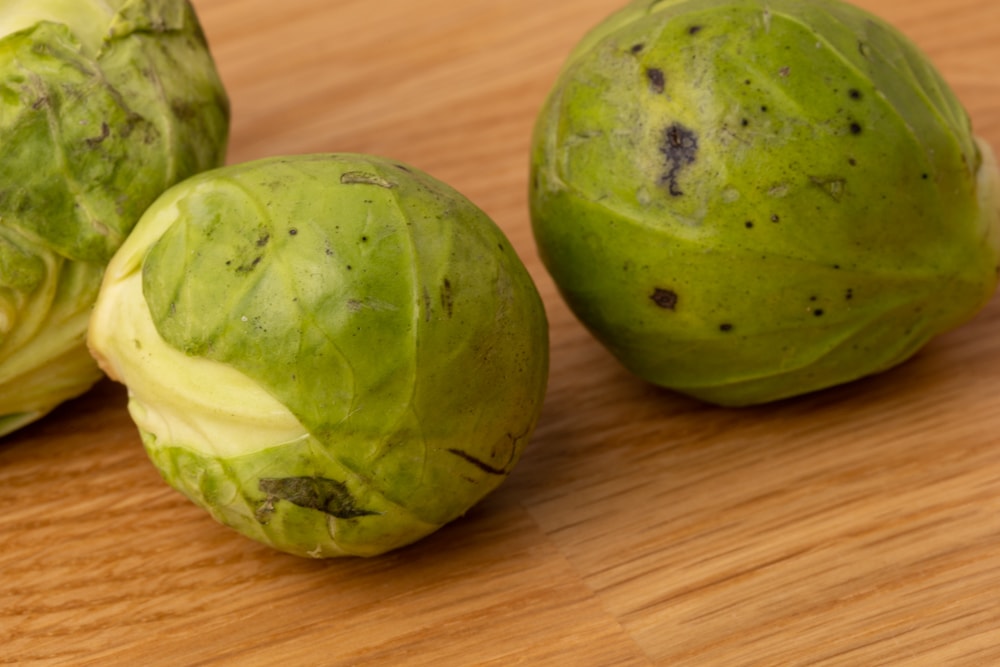 Brussel sprouts damaged outer leaves