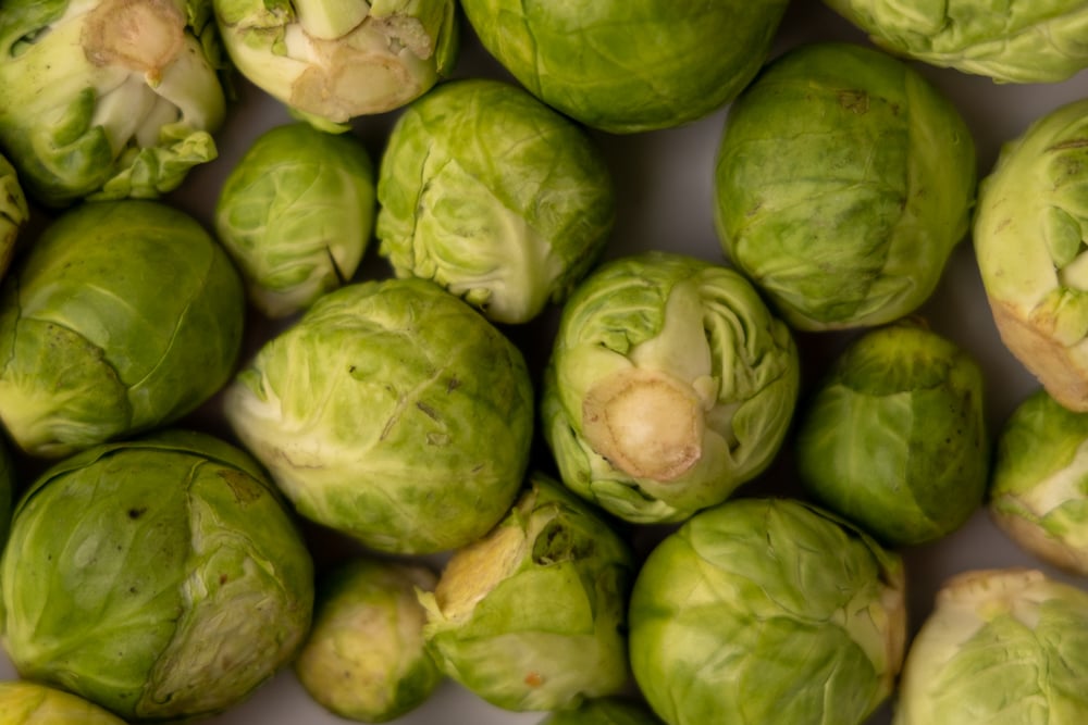 Bunch of brussels sprouts