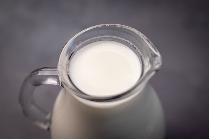 Buttermilk in jug top down