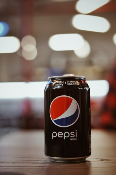 A can of Pepsi Max on a table