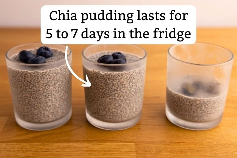 Chia pudding shelf life