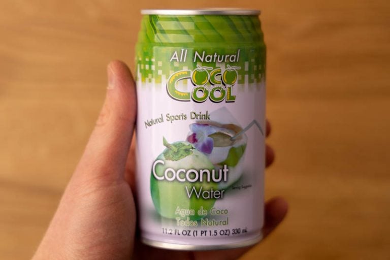 Coconut water in hand