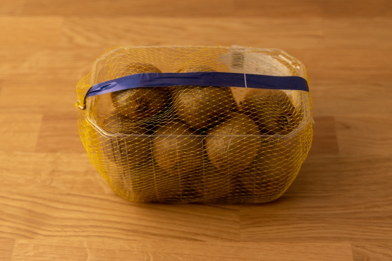 Container of kiwis