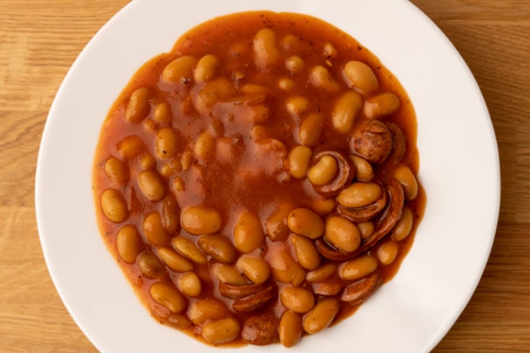 Cooked baked beans