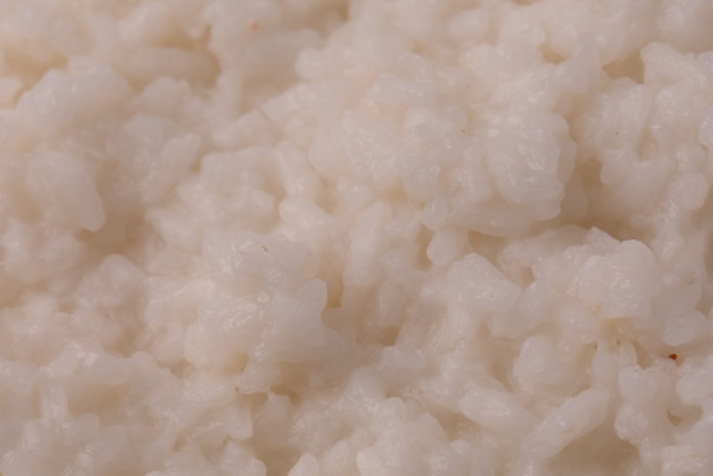 Cooked white rice