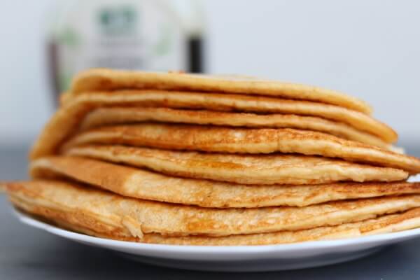 Pancakes made with thawed cottage cheese