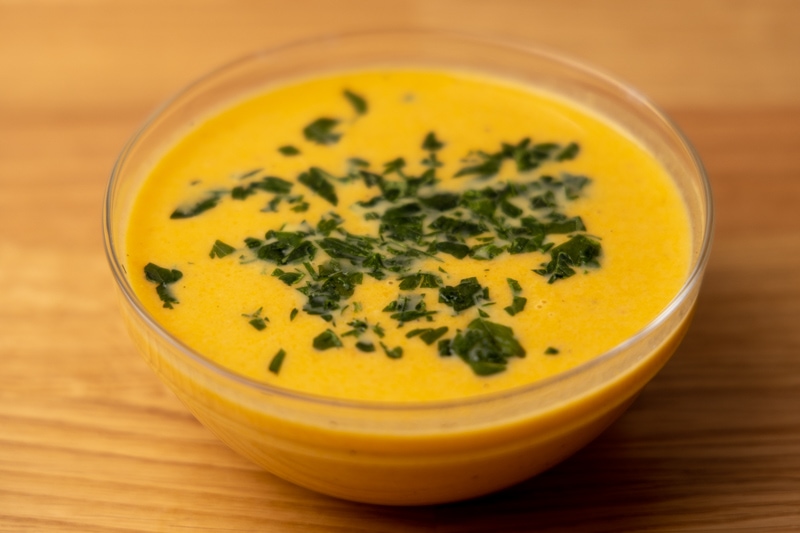 Creamy carrot soup