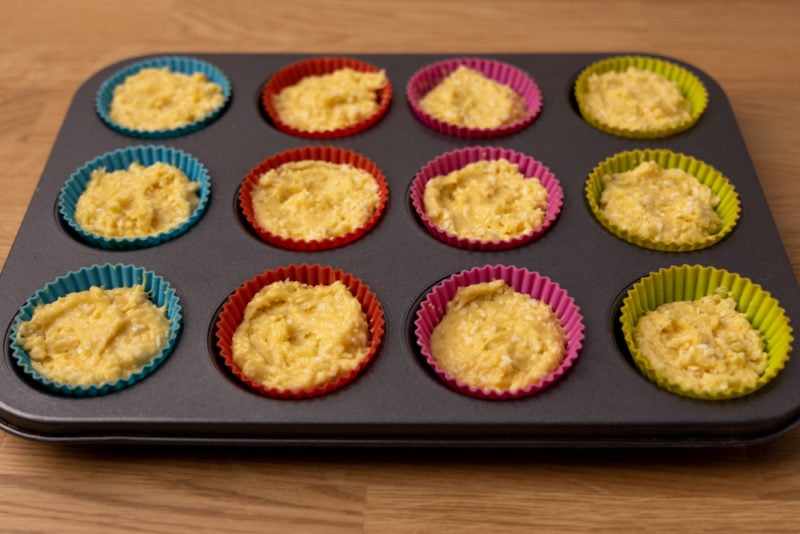 Cupcakes before baking