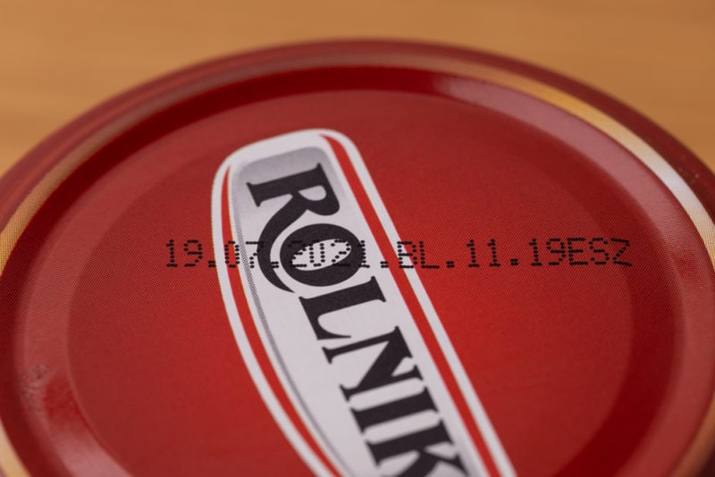 Date on horseradish jar