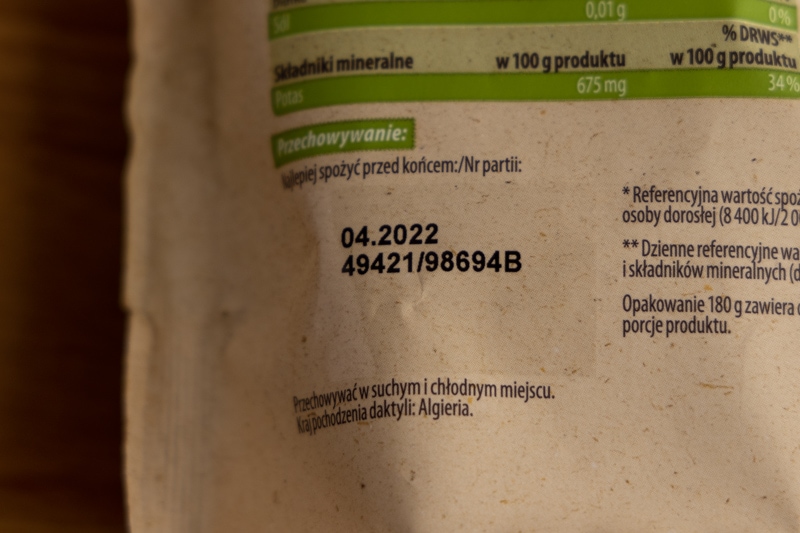 How long do dates last: date printed on label