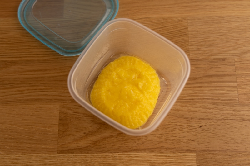 Defrosted lemon curd