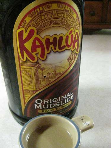 A bottle of Kahlua