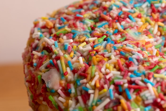 Donut sprinkles on top