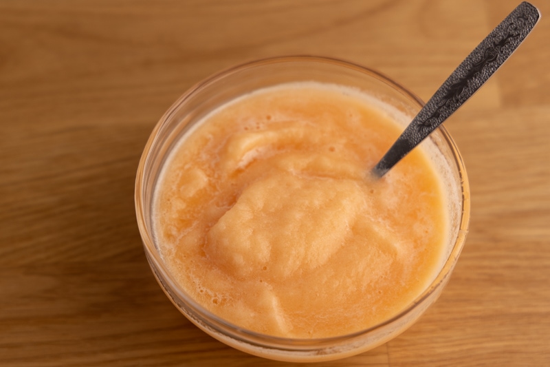 Failed cantaloupe sorbet