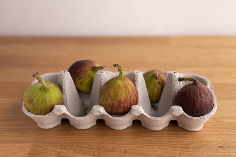 Figs in an egg carton
