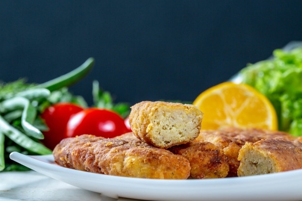 Fish sticks in breadcrumbs