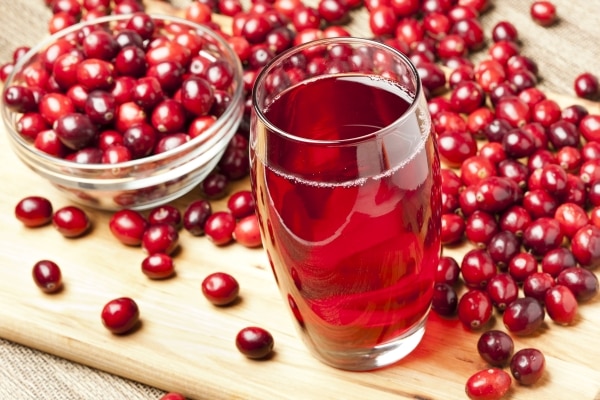 Fresh cranberry juice