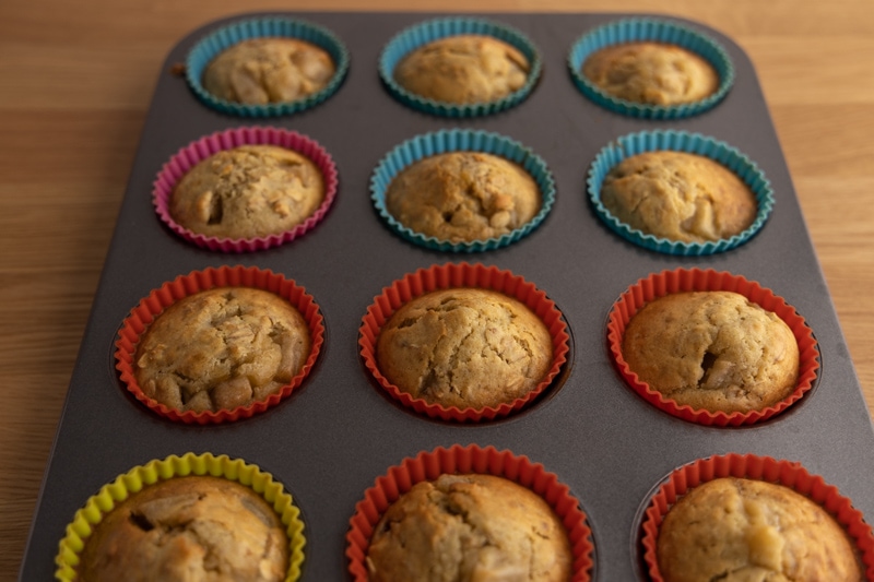 Fresh pear muffins