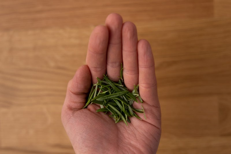 Fresh rosemary leaves