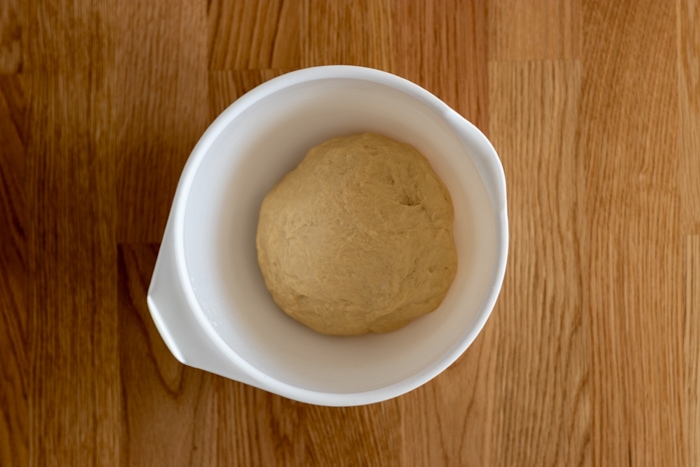 Fresh yeast dough before rising