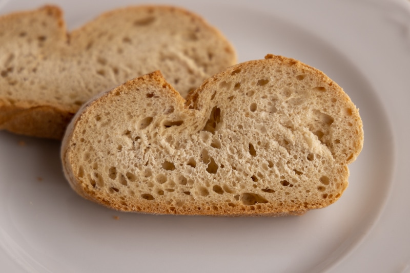 Frozen baguette slices