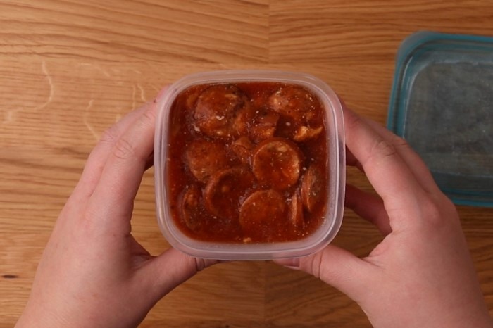 Frozen baked beans