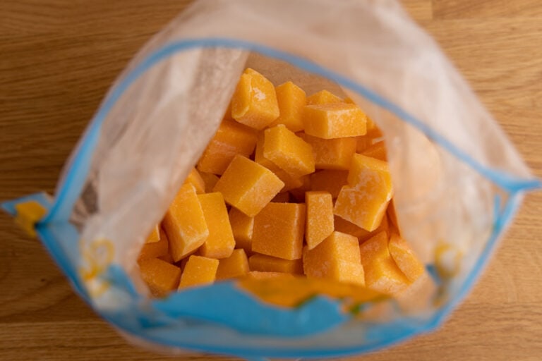 Frozen butternut squash cubes