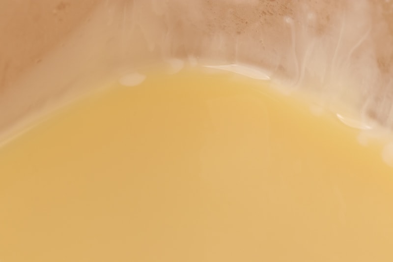 Surface of frozen condensed milk