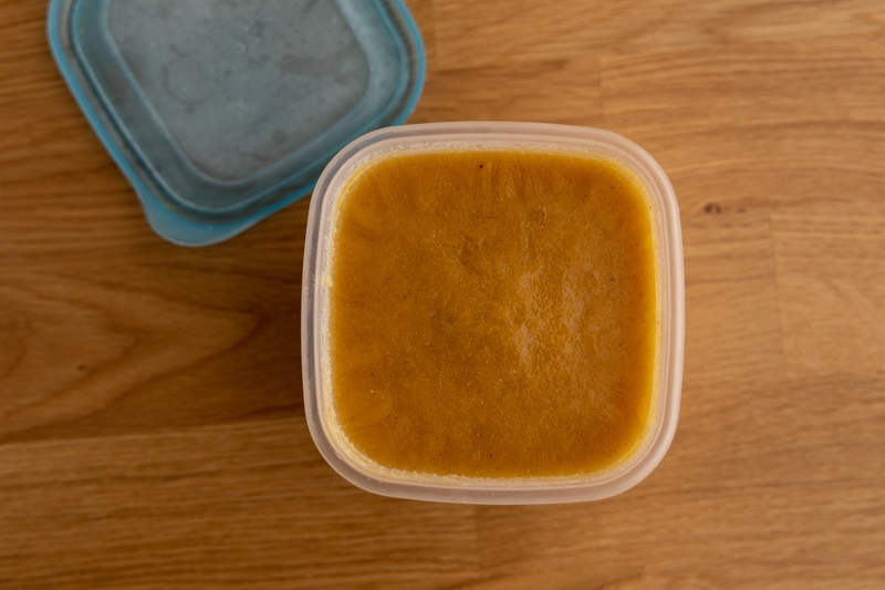 Frozen pumpkin pie filling