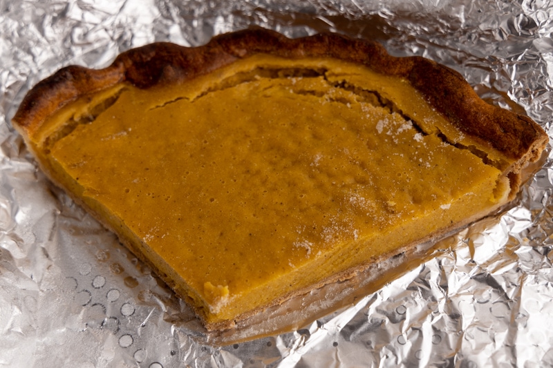 Frozen pumpkin pie