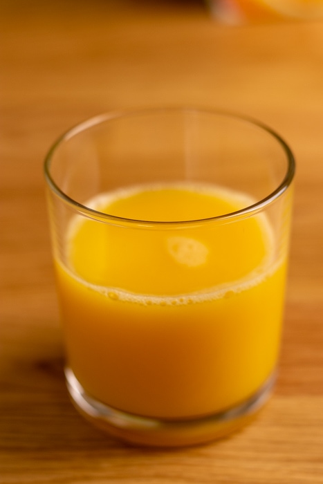 Glass of orange juice