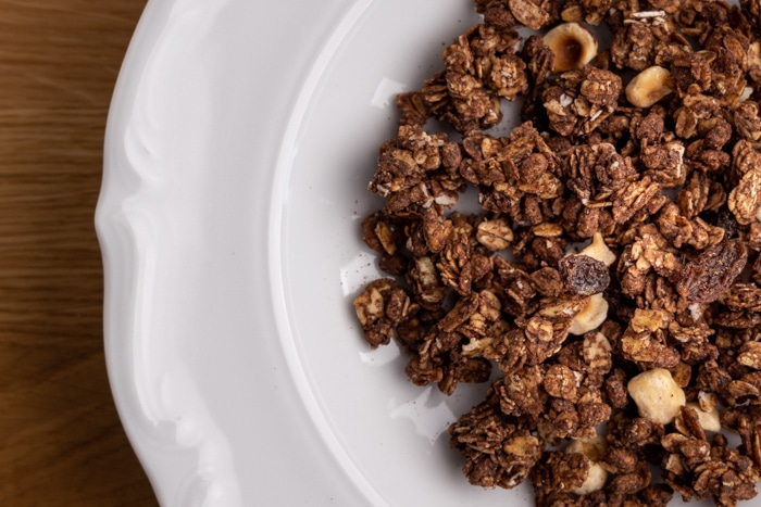 Granola on a plate