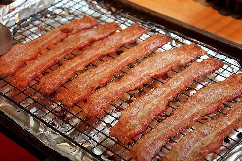 Grilling bacon