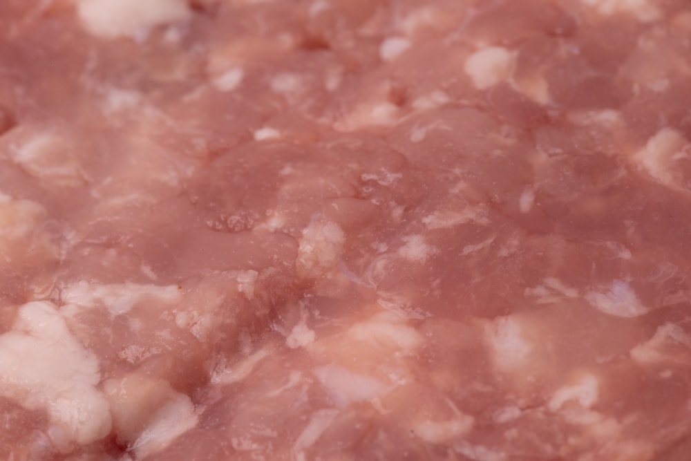 Ground pork closeup