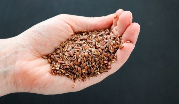 Handful of flax seeds