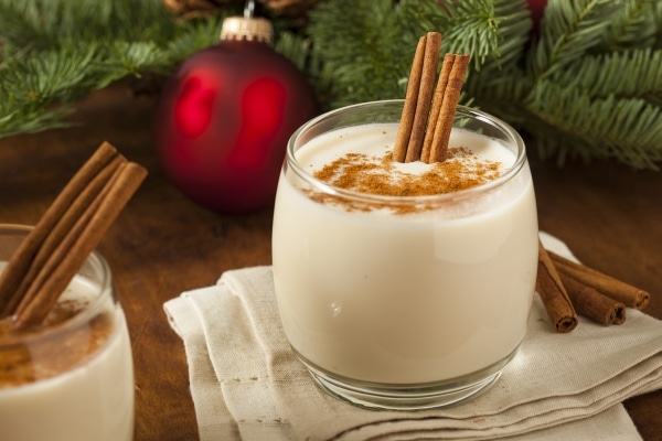 Homemade Festive Cinnamon Eggnog