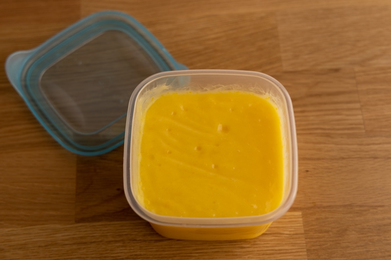 Homemade lemon curd - great way to use frozen lemon juice