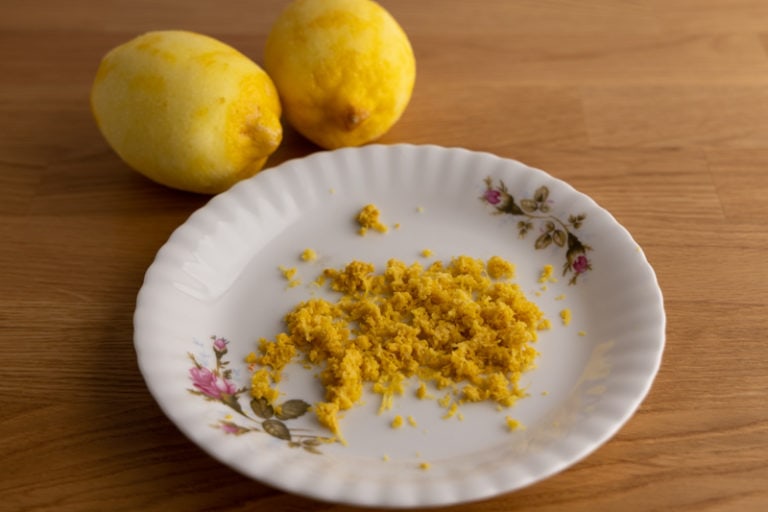 Just zested lemons
