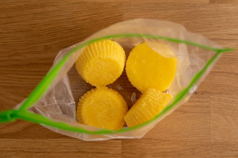 Lemon curd frozen portions